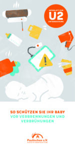 Flyer zum Schutz vor Verbrennungen