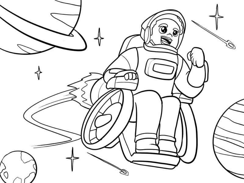 Malvorlage aus der App "Malbuch für Kinder Inklusion"