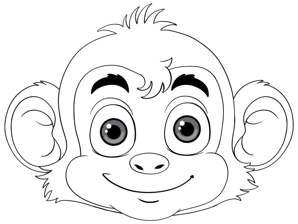 Affe ist beliebt bei Tiermasken zum Download