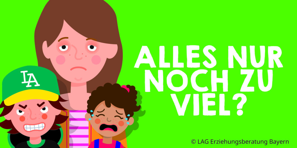 Motiv der Familienberatung "Alles nur noch zu viel?"