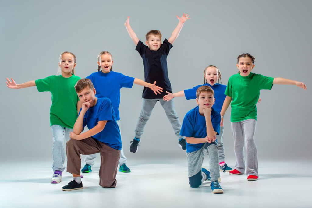 Kindertanz Gruppe, wie sie spaß haben