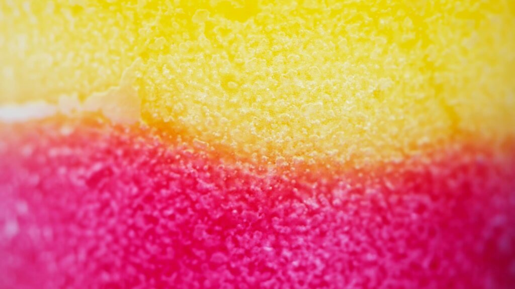 Zweifarbiges Slush-Eis