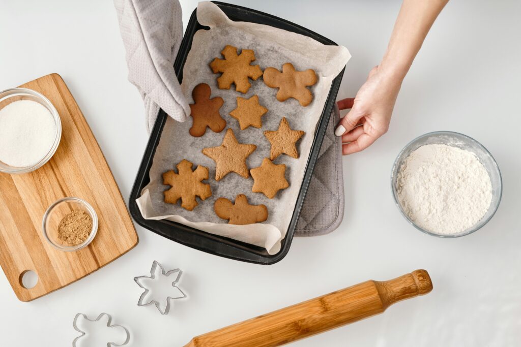 Plätzchen backen in der Adventszeit