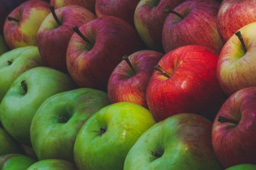 Verschiedene Apfelsorten für Apfelgelee