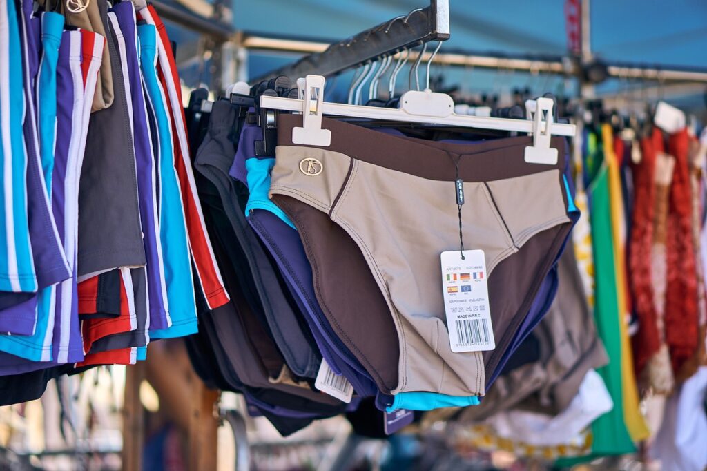 Shop mit Badesachen